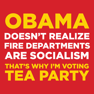 Fire Departments tee shirt from I'm Voting Tea Party